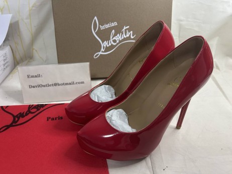 Christian Louboutin Dirditta 120mm Pumps Patent Leather Red