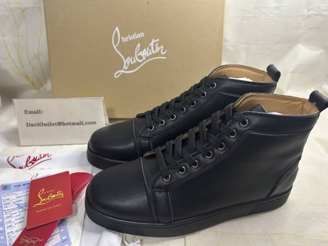 Christian Louboutin Louis Black/black Calf
