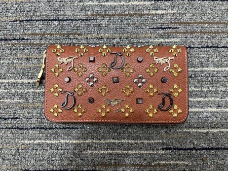 Christian Louboutin Loubinthesky Panettone Wallet Calfskin Brown