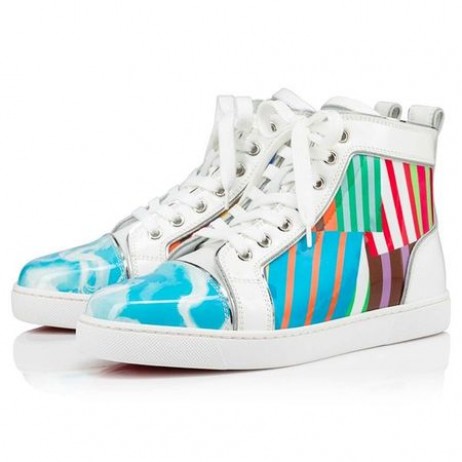 Christian Louboutin Sneaekr High top Version Multi Patent Leather