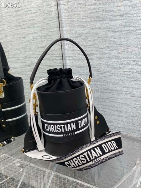 Dior Vibe Bucket Bag Black Calfskin