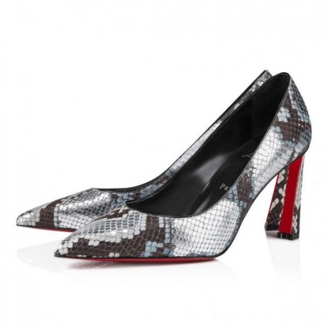 Christian Louboutin Condora 100Mm Pumps Embossed Calf Leather Amazonia Multicolor