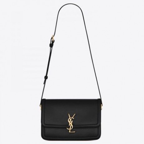 Saint Laurent Solferino Medium Bag Black Calfskin Saint Laurent Bags