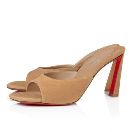Christian Louboutin Condora Mule 100Mm Mules Veau Velours Lionne
