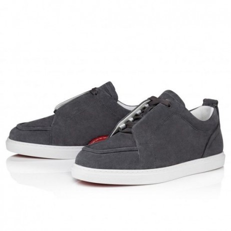 Christian Louboutin Jimmy Sneakers Souple Veau Velours Smoky
