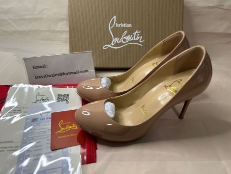 Christian Louboutin Pumppie 85 Mm Pumps Patent Calf Leather Blush Christian Louboutin Shoes