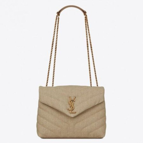 Saint Laurent Loulou Small Bag Linen Canvas Saint Laurent Bags