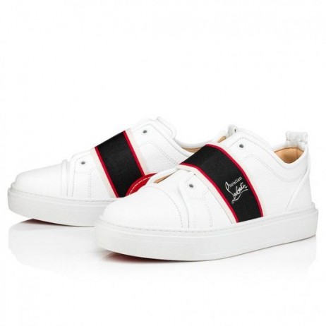 Christian Louboutin Adolescenza Sneakers Recycled Polyester White Christian Louboutin Shoes