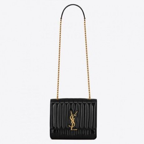 Saint Laurent Large Vicky Bag Black Patent Leather Saint Laurent Bags