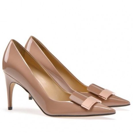Sergio Rossi SR1 Pumps 75mm Poudre Patent