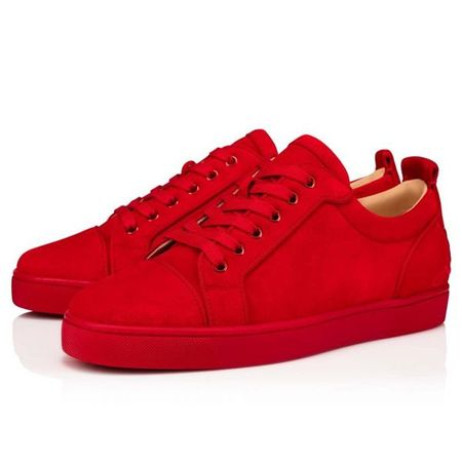 Christian Louboutin Fun Louis Junior Loubi Red Veau Velours