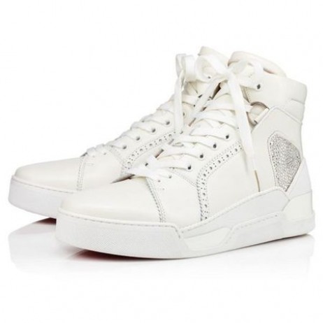 Christian Louboutin High-top Loubikick Version White Calf