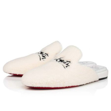 Christian Louboutin Mules Navy Coolito Woman Version White Wool