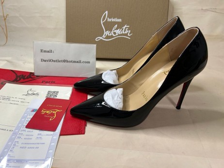 Christian Louboutin Pumps Kate 100 mm Black Patent calf