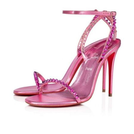 Christian Louboutin Sandal So me 100 mm Conf/met Fuchsia/lin Conf Leather
