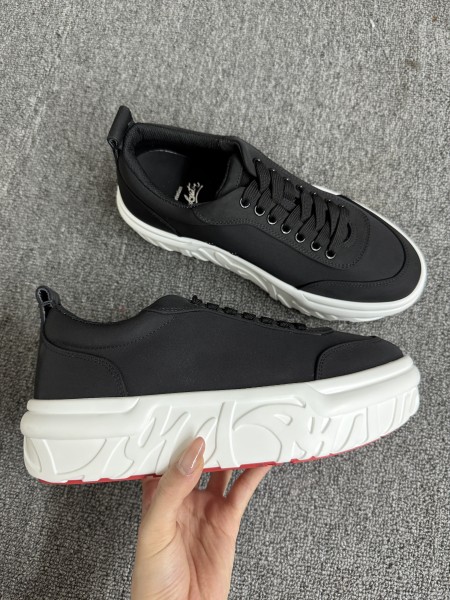 Christian Louboutin Choukario Sneakers Fabric And Rubber Black