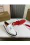 Christian Louboutin Cl Moc Lug Loafers Calf Leather White