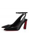 Christian Louboutin Condora Sling 100 Mm Pumps Leather Black CL Shoes