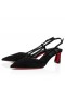 Christian Louboutin Condoroline 55 Mm Sling Back Pumps Veau Velours Black