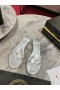 Christian Louboutin Degraqueen Slide Mules Pvc And Iridescent Nappa Leather Silver