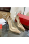Christian Louboutin Galativi Pumps 85mm Mesh and Leather Nude