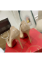 Christian Louboutin Galativi Pumps 85mm Mesh and Leather Nude