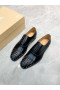 Christian Louboutin Gregossic Flat Oxford Spikes Calfskin Black