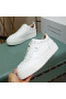 Christian Louboutin Happyrui Spikes Sneakers Calf Leather Sneakers White CL Shoes