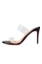 Christian Louboutin Just Nothing 85 Mm Sandals Pvc And Patent Calf Black