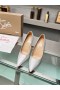 Christian Louboutin Kate 105mm Pumps Sequin Fabric Silver CL Shoes