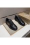Christian Louboutin Louis Junior Men Low-top Sneakers Calfskin Black CL Shoes