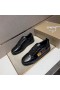 Christian Louboutin Louis Junior Men Low-top Sneakers Calfskin Black CL Shoes