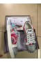 Christian Louboutin Louis Junior Spike Low Top Sneakers Laminated Leather Floral Print