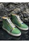 Christian Louboutin Louis Strass High-Top Sneakers Python Roccia Electric Green
