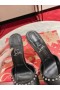 Christian Louboutin Me Dolly Spike 85MM Sandals Nappa Leather Black