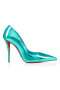 Christian Louboutin Miss Z 100 Mm Pumps Laminated Calf Leather Iceberg