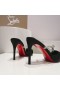 Christian Louboutin Planet Queen 70 mm Pumps Satin Crystals Black