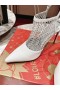 Christian Louboutin Plougesta Pump Strass Fishnet CL Shoes Store