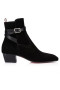 Christian Louboutin Rosalio Jodhpur 40 Mm Boots Calf Leather Black CL Shoes