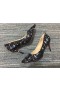 Christian Louboutin So Kate Pumps 120mm Toile Splash Black