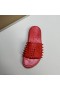 Christian Louboutin Take It Easy Mules Rubber Red CL Shoes