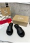 Christian Louboutin Women Slippers Sandals Nappa Leather Black