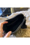 Saint Laurent Black Monogram Heart Cross Body Bag