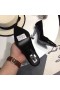 Saint Laurent Black Opyum Pumps Silver-toned Heel