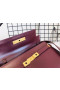 Saint Laurent Manhattan Baguette Bag In Bordeaux Leather
