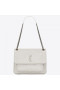 Saint Laurent Medium Niki Bag White Crinkled Leather