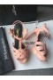Saint Laurent Tribute Sandals Pink Patent Leather Saint Laurent Shoes