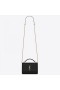 Saint Laurent WOC Sunset Chain Wallet Black Calfskin