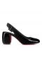 Christian Louboutin Minny Sling 70 Mm Sling Back Pumps Patent Calf Leather Black