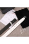 Christian Louboutin Belt 35mm Havane/bk/antic White Leather